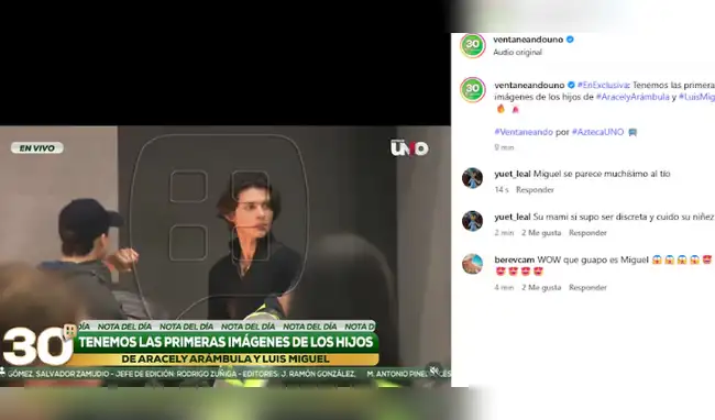 Hijo de Luis Miguel captado por primera vez  