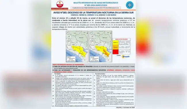 Boletín Informativo Senamhi  