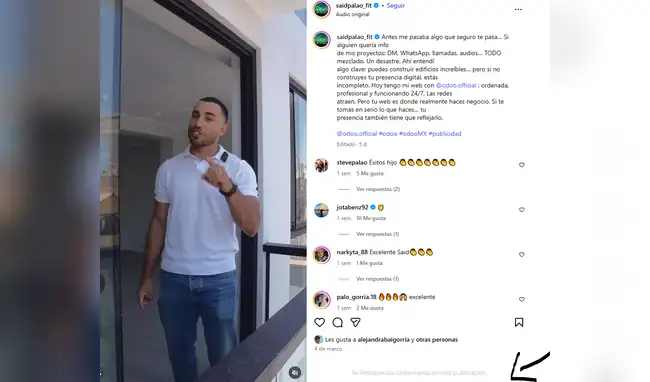 Said Palao limitan comentarios  