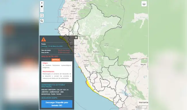 Fenómeno peligroso en Lima  