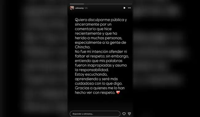 Fuente: Instagram Celine Aguirre  
