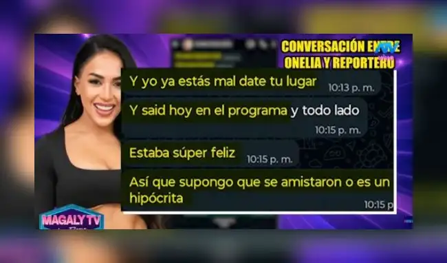 Onelia Molina trató de aconsejar a Alejandra Baigorria. Onelia Molina trató de aconsejar a Alejandra Baigorria.