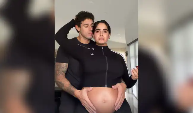 Isabella e Hugo viven embarazo en privado y celebran su bebé.  