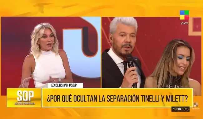 Milett y Tinelli estarían juntos solo por contrato: prensa argentina revela el impensado motivo de la ruptura.  