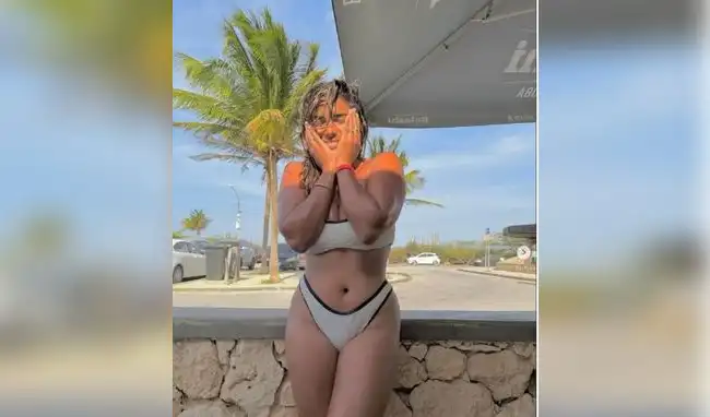 Susana Alvarado impacta Aruba con bikinis magnéticos en playas de Aruba.  