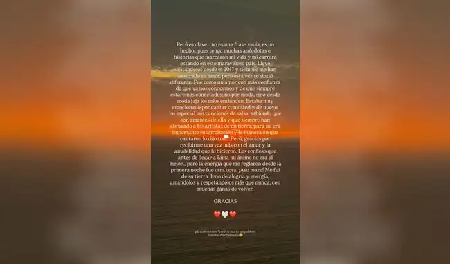 Bad Bunny comparte su amor por el Perú  