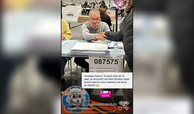 Raúl Romero cumple rol de miembro de mesa en España durante las elecciones generales 2026. Raúl Romero cumple rol de miembro de mesa en España durante las elecciones generales 2026.