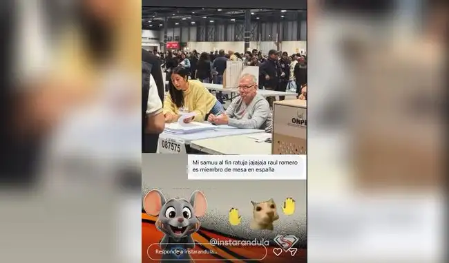 Raúl Romero cumple rol de miembro de mesa en España durante las elecciones generales 2026. Raúl Romero cumple rol de miembro de mesa en España durante las elecciones generales 2026.