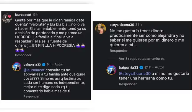 Sergio Baigorria mensaje en redes  