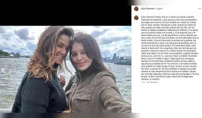 El adiós de sus hijas.  