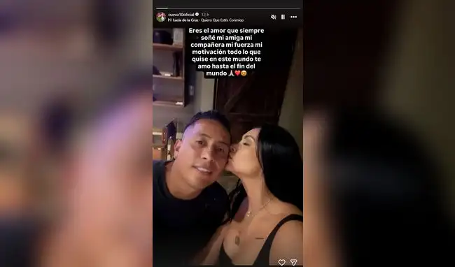 Christian Cueva compatió un tierno mensaje a Pamela Franco.  