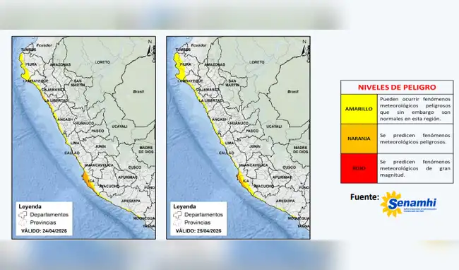 Alerta Naranja del Senamhi  
