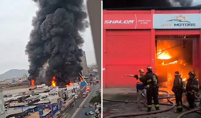 Incendio consume almacén de plásticos y tuberías en avenida Colonial.  