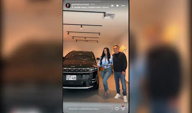 Pamela Franco recibe sorpresa en su cumpleaños  