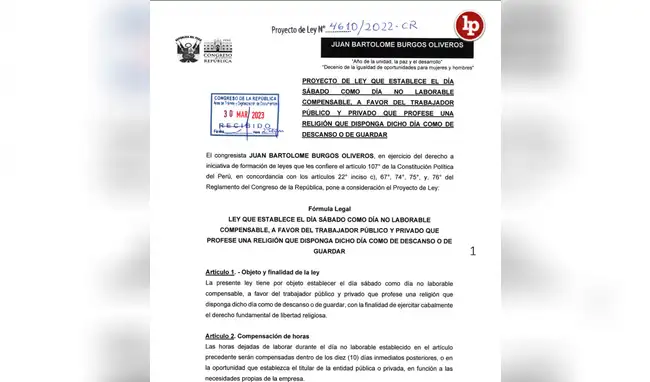 Nueva ley recibe respaldo: trabajadores podrán solicitar sábado no laborable Nueva ley recibe respaldo: trabajadores podrán solicitar sábado no laborable