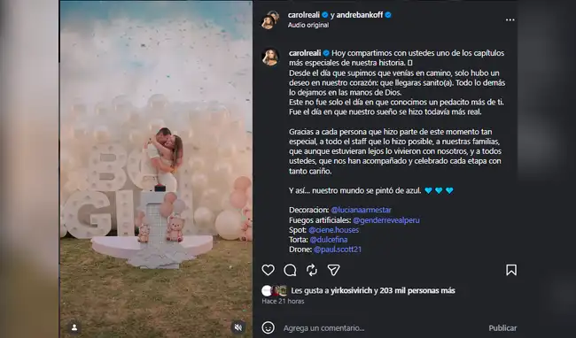 Carol Reali será mamá de un varoncito Carol Reali será mamá de un varoncito