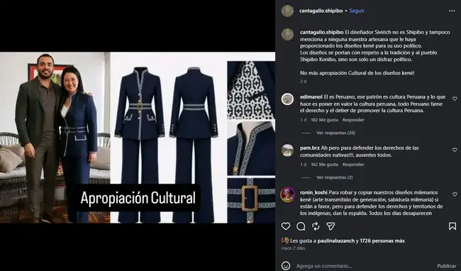 Comunidad Shipibo acusa a diseñador  