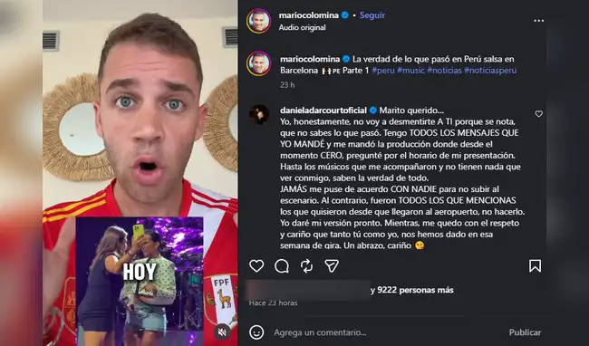 Daniela Darcourt se defiende  