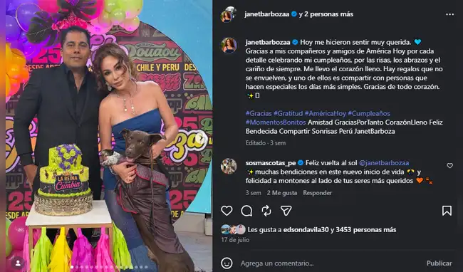 Janet Barboza y Félix Moreno  