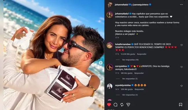 Johanna Fadul anuncia su embarazo  