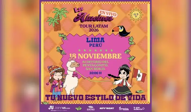 Las creadoras de contenido se presentarán este 18 de noviembre, a las 8:00 p. m., en el Auditorio del Pentagonito.  