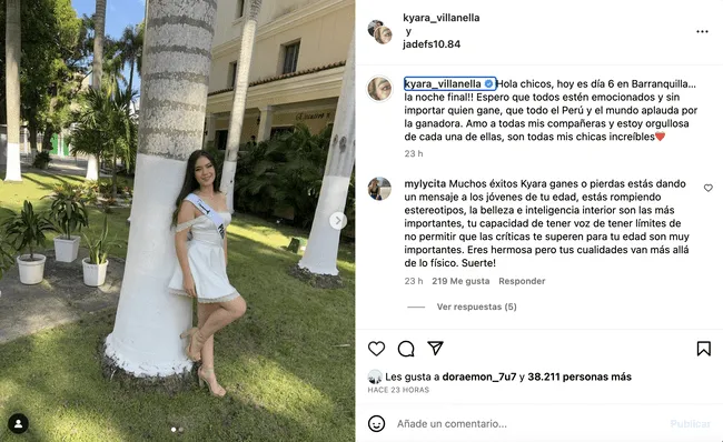 Kyara Villanella compartió un llamativo mensaje en sus redes sociales.   