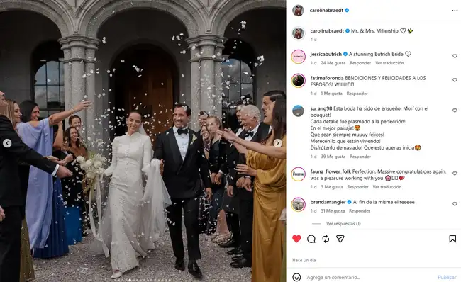 Carolina Braedt y Javier Millership compartieron sus preparativos de boda en sus redes sociales. Carolina Braedt y Javier Millership compartieron sus preparativos de boda en sus redes sociales.