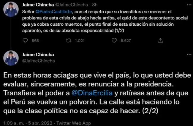 Jaime Chincha.   