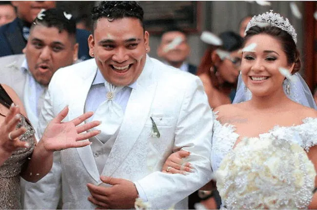 Gianella Ydoña y Josimar Fidel se casaron en el año 2017 en una lujosa ceremonia en la iglesia.   