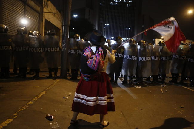 Protestas en Lima / Toma de Lima. Fotografía: Marco Cotrina   