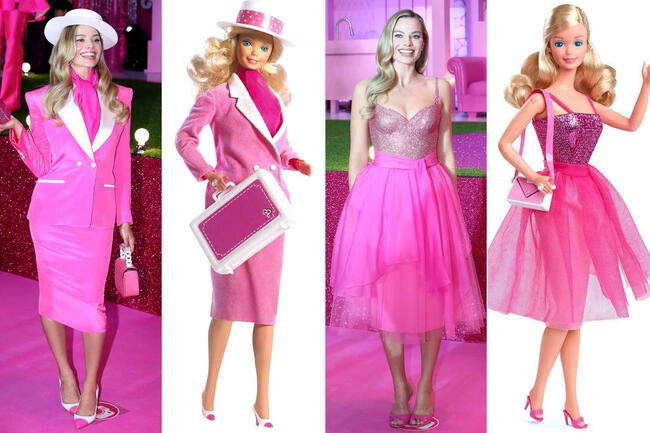 Margot Robbie deslumbra en premiere de Seúl con icónico outfit de Barbie. | People.   