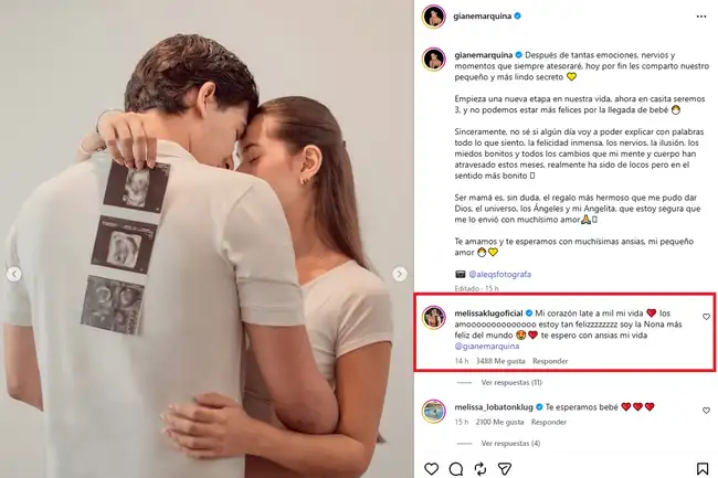 Melissa Klug expresó su felicidad ante el anuncio.  