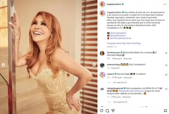 Magaly Medina reveló su verdadera edad. Magaly Medina reveló su verdadera edad.