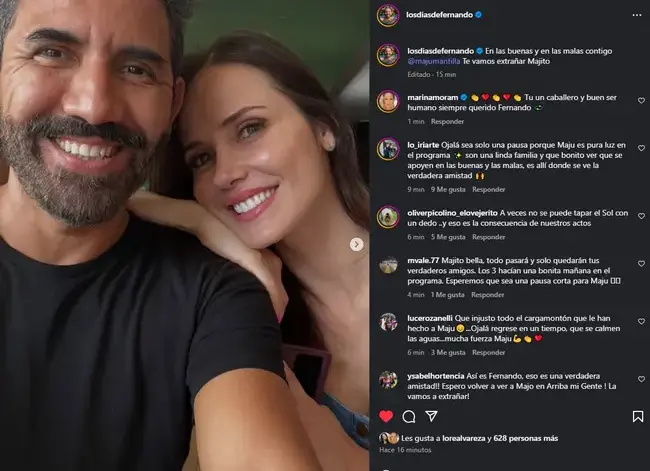 <em>Esta fue la publicación que Fernando Díaz habría optado por eliminar</em> (Foto: Instagram)   