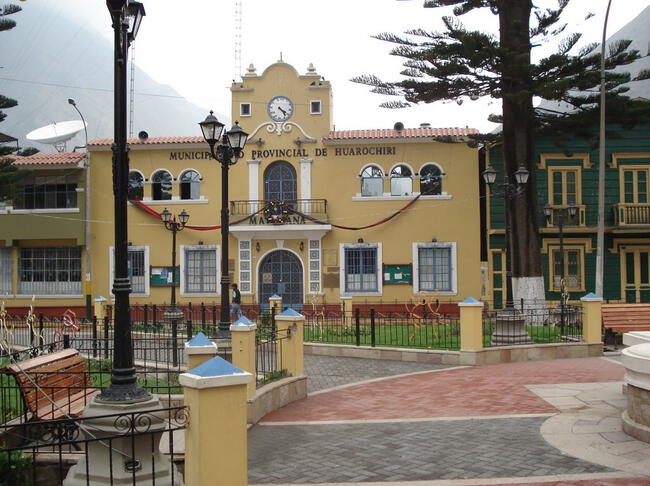  Municipalidad provincial de Huarochirí en Matucana. (Foto: Mapionet)  