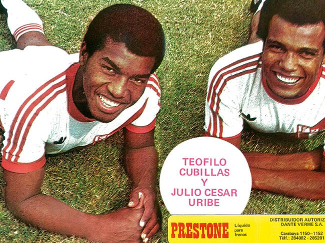Julio César Uribe y Teófilo Cubillas antes del Mundial España 1982.   