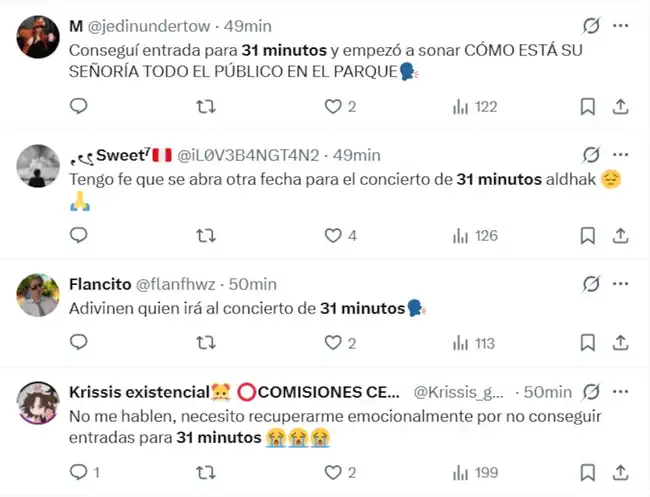 Varios fans expresaron su tristeza al saber del sold out. Varios fans expresaron su tristeza al saber del sold out.