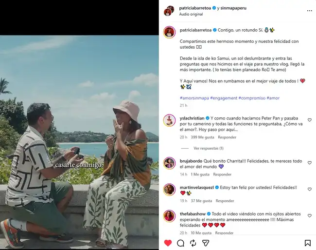 Patricia Barreto respondió que sí.  