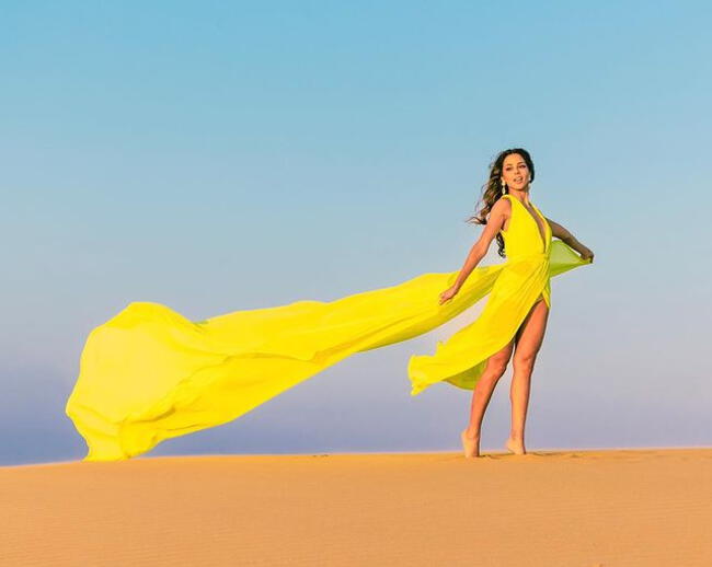 Luciana Fuster protagoniza sesión de fotos para el Miss Grand Perú. | Instagram.    