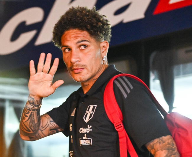 Paolo Guerrero, jugador de la selección peruana.   