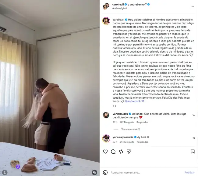 Cachaza emocionada con la llegada de su primer bebé. Cachaza emocionada con la llegada de su primer bebé.