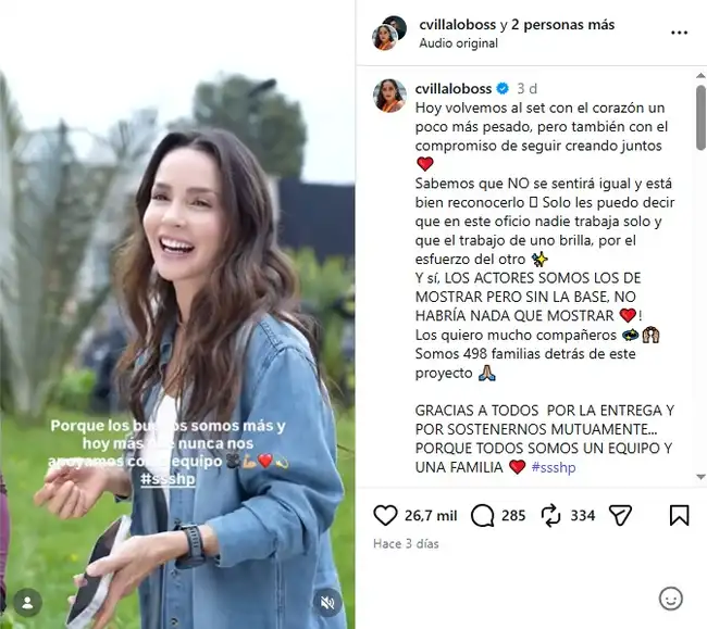 'Sin senos sí hay paraíso' reanudó sus grabaciones en Colombia.  