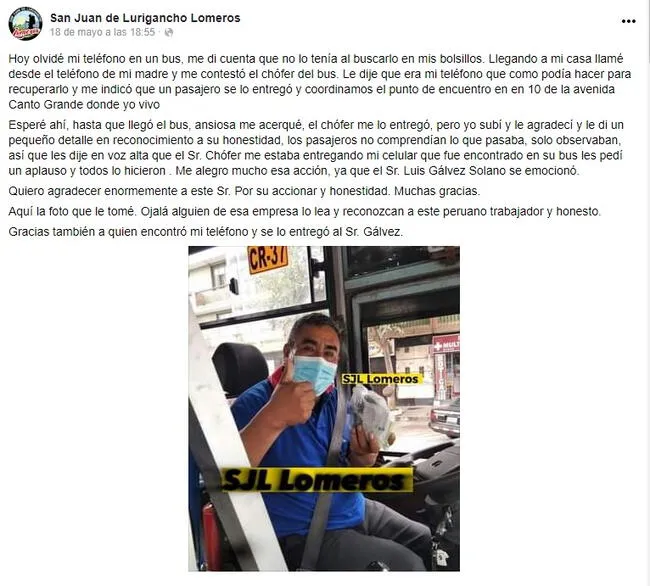 Testimonio de joven de SJL.   