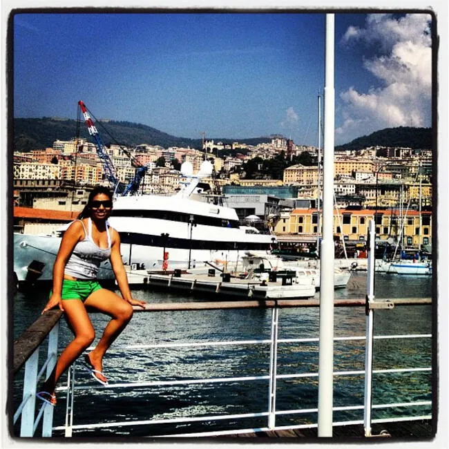 Rosa Fuentes realizó un viaje a Italia en el año 2012.   