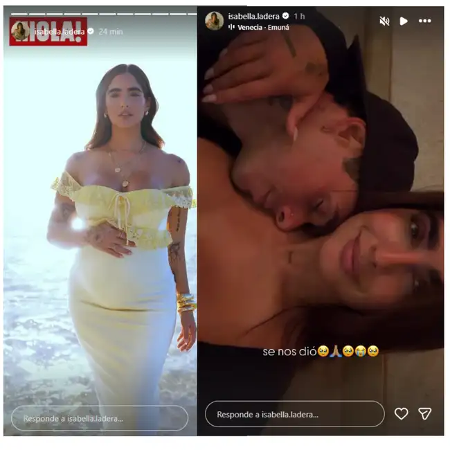 Isabella Ladera y Hugo García (Fuente: Hola! - Instagram)   