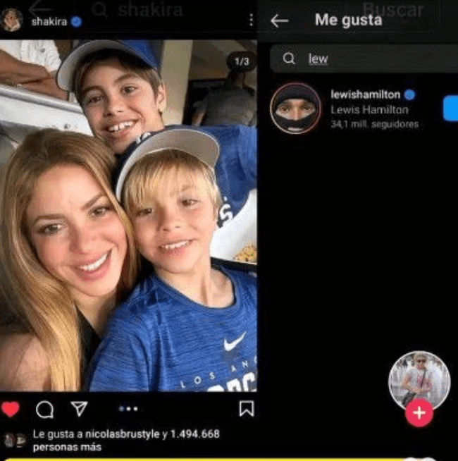 Lewis Hamilton quiere a Shakira y sus hijos   