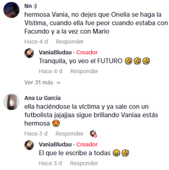 <strong> Vania Bludau contra Onelia</strong>   