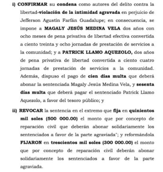  Magaly Medina y su productor fueron condenados por el delito de violación a la intimidad agravada contra Jefferson Farfán. / Foto: Infobae.   