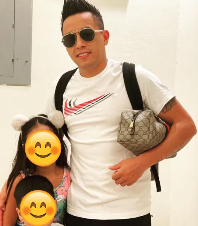 Christian Cueva se reencontró con sus hijos.   