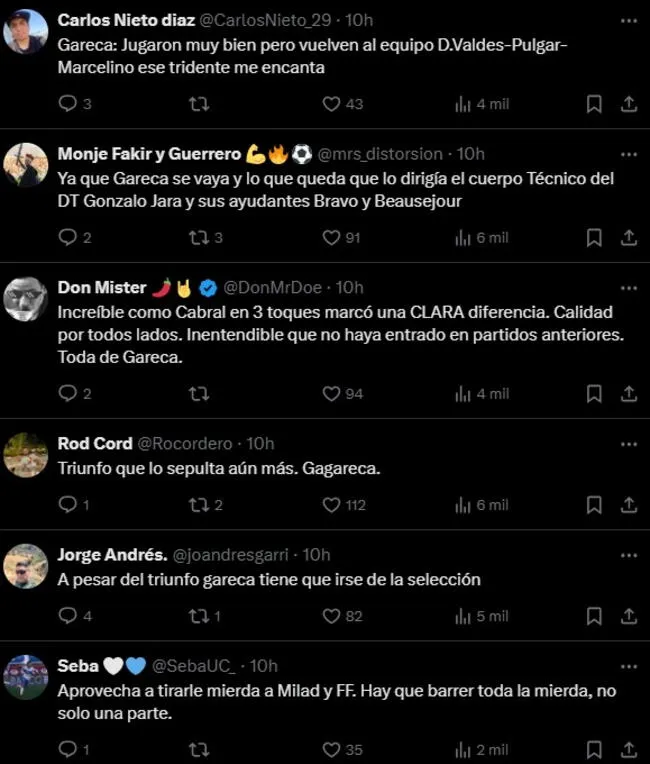 Hinchas chilenos rechazaron la continuidad de Ricardo Gareca, pese a la victoria ante Venezuela.   